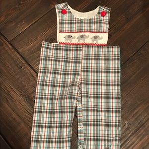 Babeeni elephant smocked longall NWOT